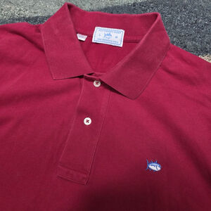 Southern Tide Skipjack Polo Shirt Men’s Size L Red Stretch Classic Fit